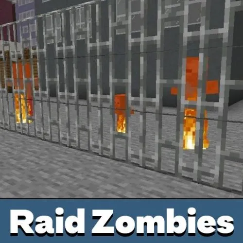 Raid Zombies Map for Minecraft PE