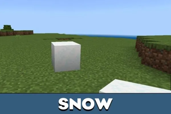 Snow from Fake Liquid Blocks Mod for Minecraft PE