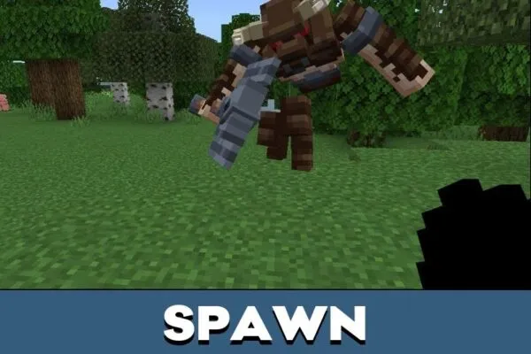 Spawn from Minotaur Mod for Minecraft PE