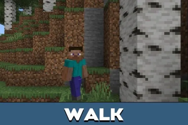 Walk from 3d Player Texture Pack for Minecraft PE