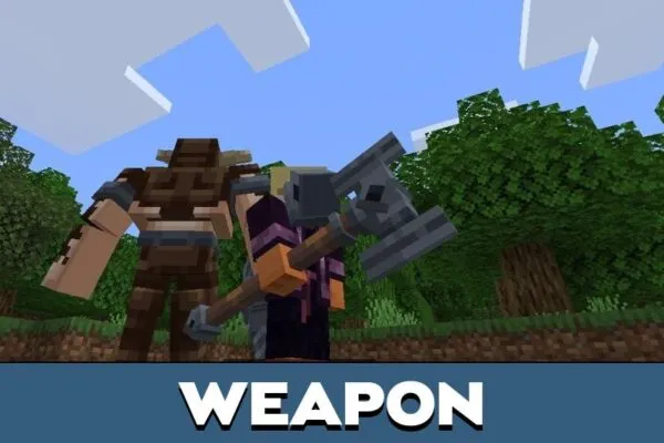 Weapon from Minotaur Mod for Minecraft PE