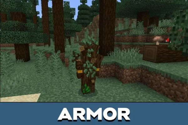 Armor from Treefolk Guardians Mod for Minecraft PE