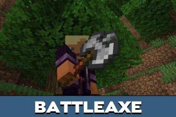 Battleaxe from Spartan Weapons Mod for Minecraft PE