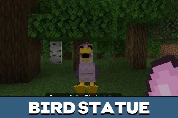 Bird Statue from Banban 3 Mod for Minecraft PE