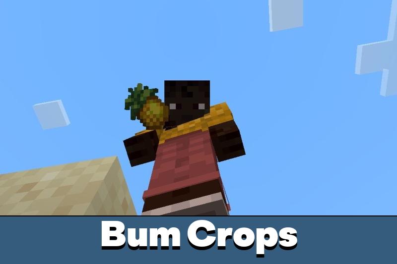 Bum Crops Mod for Minecraft PE