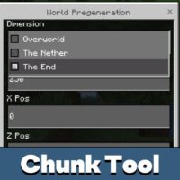 Chunk Pregenerator Tool Mod for Minecraft PE