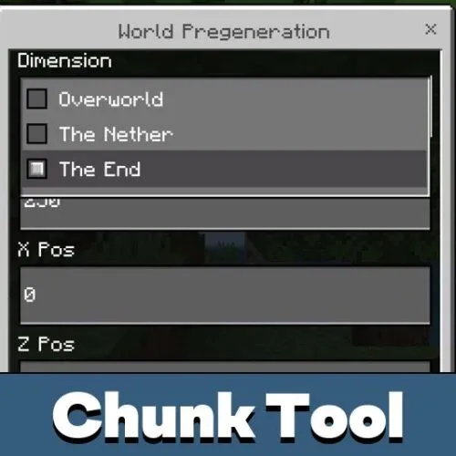 Chunk Pregenerator Tool Mod for Minecraft PE