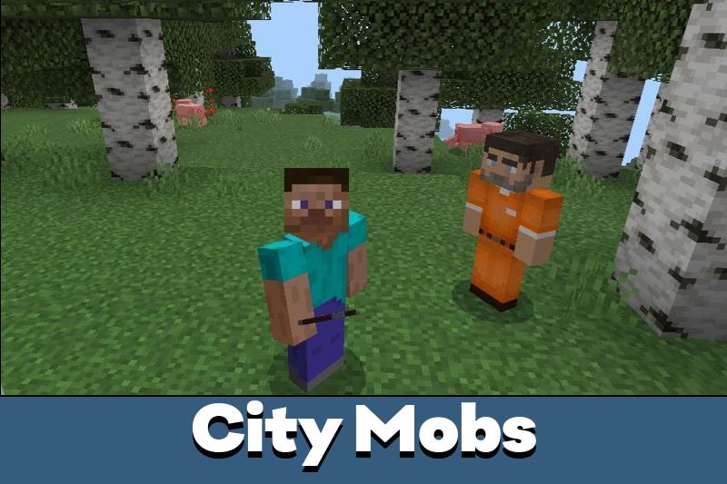 City Mobs Mod for Minecraft PE