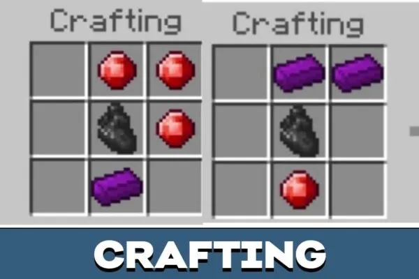 Crafting from Antartica Scarlite Mod for Minecraft PE