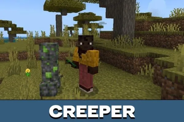 Creeper from Better Mobs Texture Pack for Minecraft PE