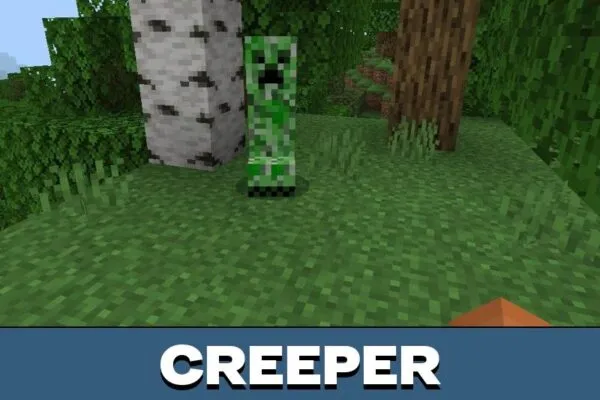 Creeper from Random Mob Effects Mod for Minecraft PE