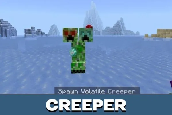 Creeper from Socketed Mobs Mod for Minecraft PE