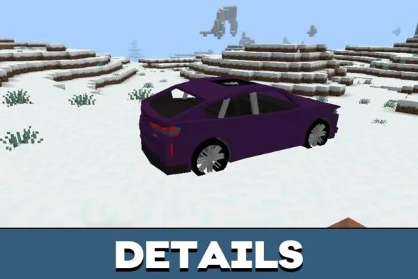 Details from BMW Mod for Minecraft PE