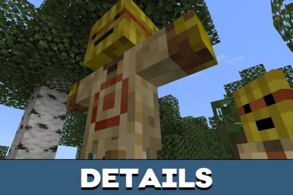 Details from Target Dummy Mod for Minecraft PE