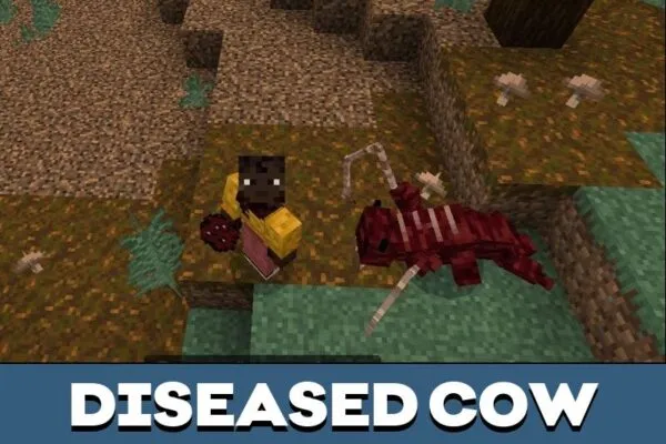 Diseased Cow from Agony Mod for Minecraft PE