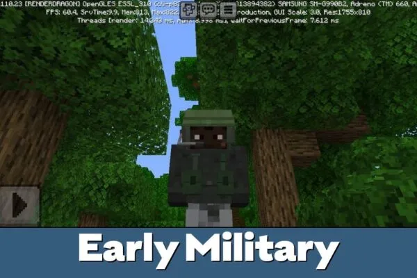 Early Military from Military Decor Mod for Minecraft PE