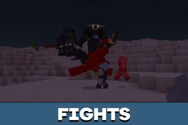 Fights from DarkAge Bizarre Mod for Minecraft PE