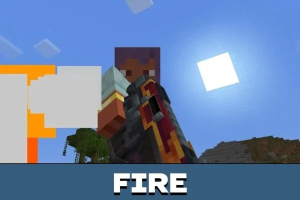 Fire from Warhammer 40k Boltgun Mod for Minecraft PE