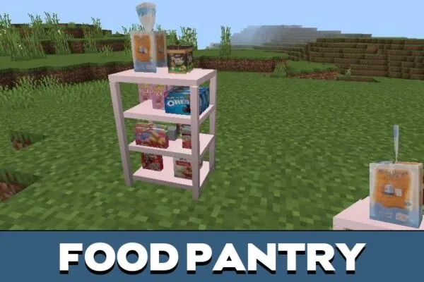 Food Pantry from Chihiros Kitchen Mod for Minecraft PE