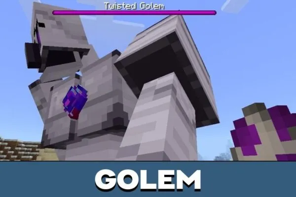 Golem from Socketed Mobs Mod for Minecraft PE