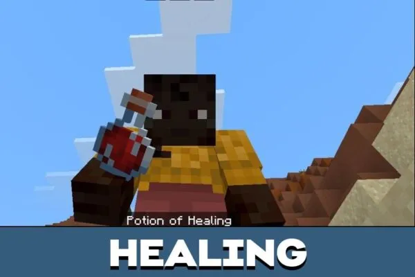 Healing from Goblin Trader Mod for Minecraft PE