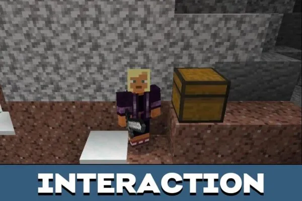 Interaction from Lootr Bedrock Edition Mod for Minecraft PE