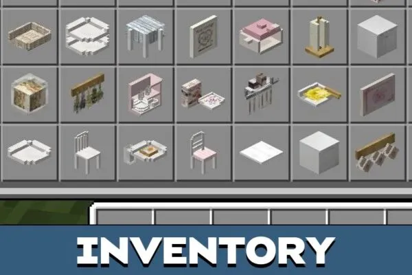 Inventory from Chihiros Kitchen Mod for Minecraft PE