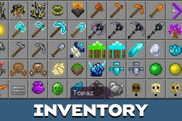 Inventory from Golem Hearts Mod for Minecraft PE