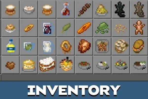 Inventory from Peru Food Mod for Minecraft PE