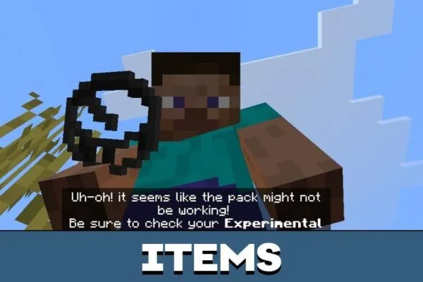 Items from Corruption Mod for Minecraft PE