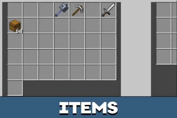 Items from Lootr Bedrock Edition Mod for Minecraft PE