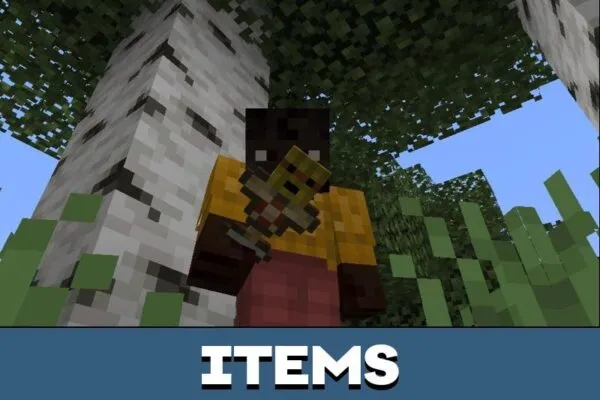 Items from Target Dummy Mod for Minecraft PE