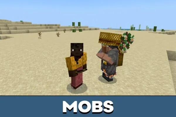 Mobs from Bum Crops Mod for Minecraft PE