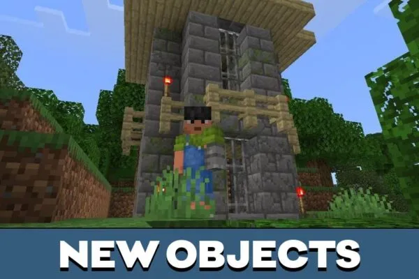 New Objects from Ruin Structures Mod for Minecraft PE