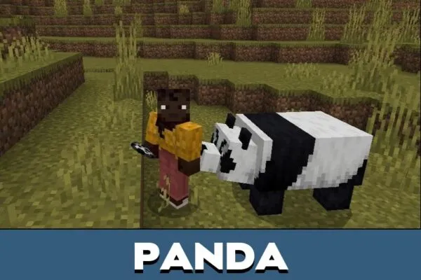 Panda from Better Mobs Texture Pack for Minecraft PE