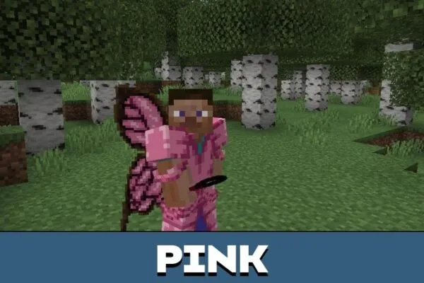 Pink Wings from Fairy Mystery Mod for Minecraft PE