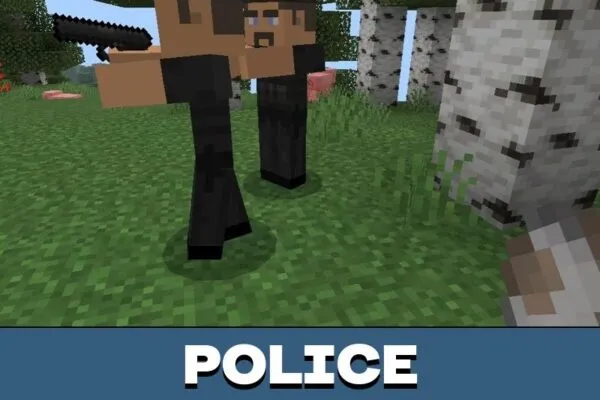 Police from City Mobs Mod for Minecraft PE