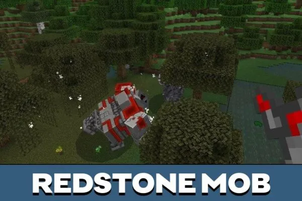 Redstone Mob from Golem Hearts Mod for Minecraft PE