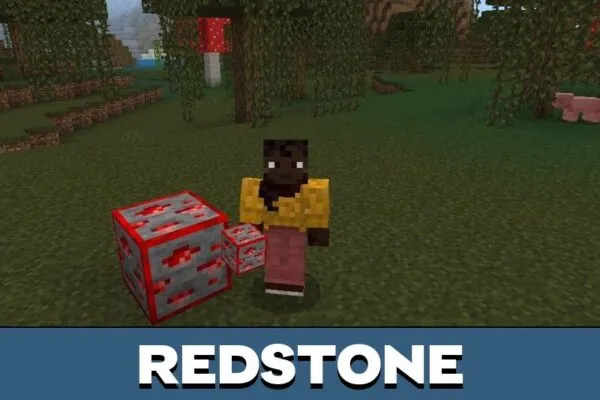 Redstone from Ore Borders Texture Pack for Minecraft PE