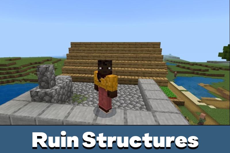 Ruin Structures Mod for Minecraft PE