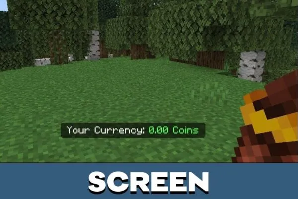 Screen from Economy Mod for Minecraft PE