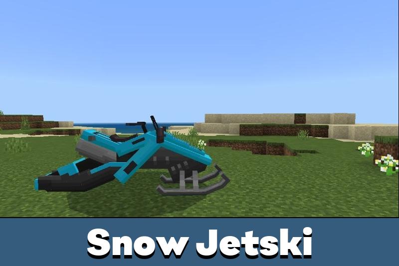 Snow Jetski Mod for Minecraft PE