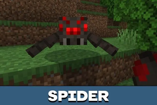 Spider from Random Mob Effects Mod for Minecraft PE