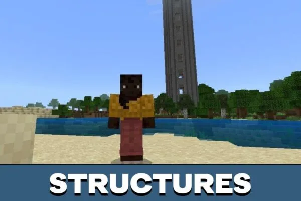 Structures from Survival Towers Mod for Minecraft PE