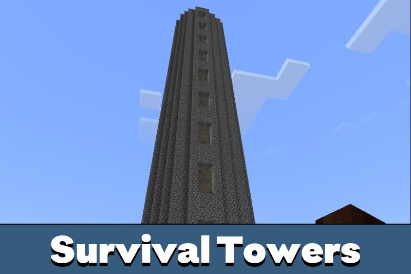 Survival Towers Mod for Minecraft PE