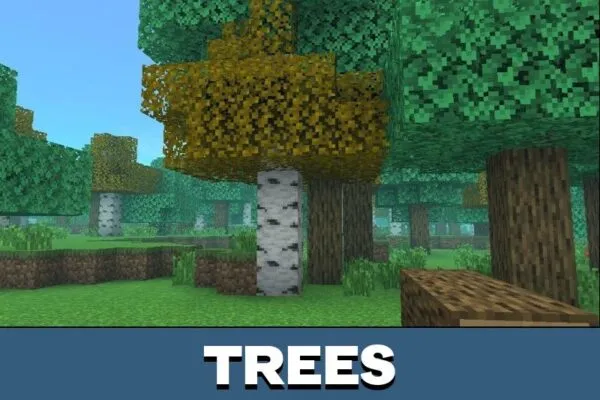 Trees from Genziris Shader for Minecraft PE