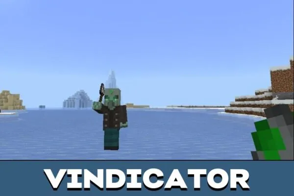 Vindicator from Socketed Mobs Mod for Minecraft PE