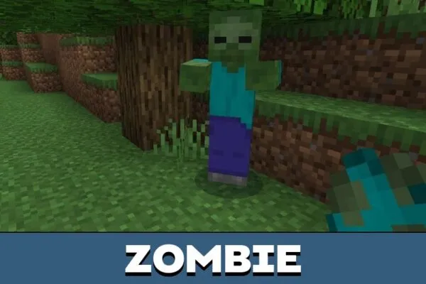 Zombie from Random Mob Effects Mod for Minecraft PE