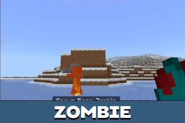 Zombie from Socketed Mobs Mod for Minecraft PE