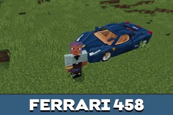 458 from Ferrari Mod for Minecraft PE